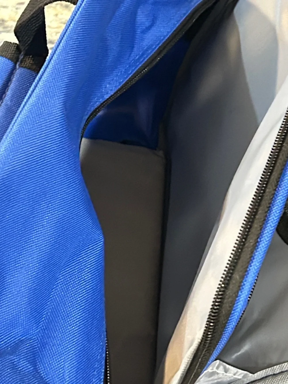 Blue Laptop Travel Bag with Black Trim